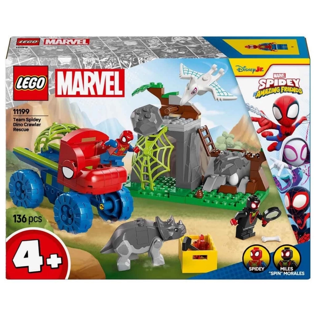 Nessiworld LEGO Marvel Spidey ve İnanılmaz Arkadaşları Spidey Ekibi Dinozor Kamyonlu Kurtarma 11199