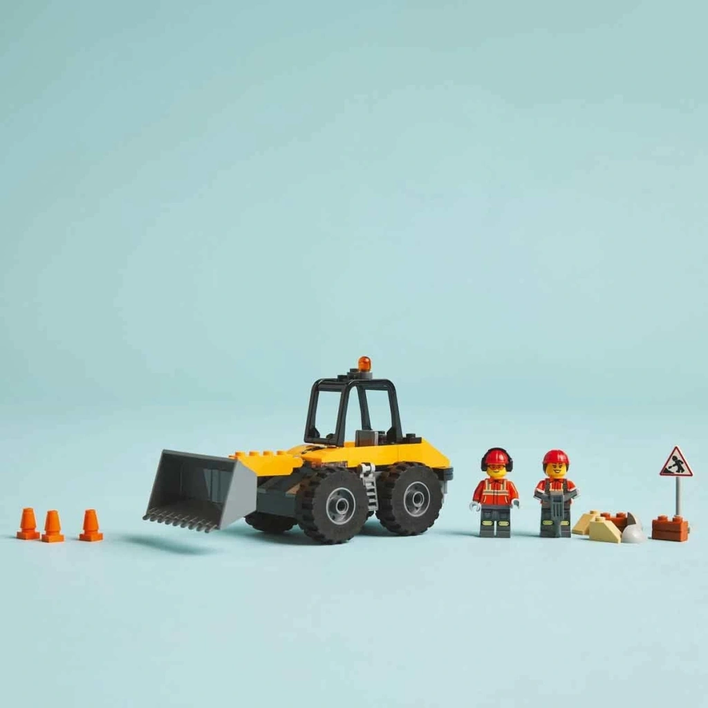 Nessiworld  LEGO Sarı Tekerlekli İnşaat Yükleyicisi 60450
