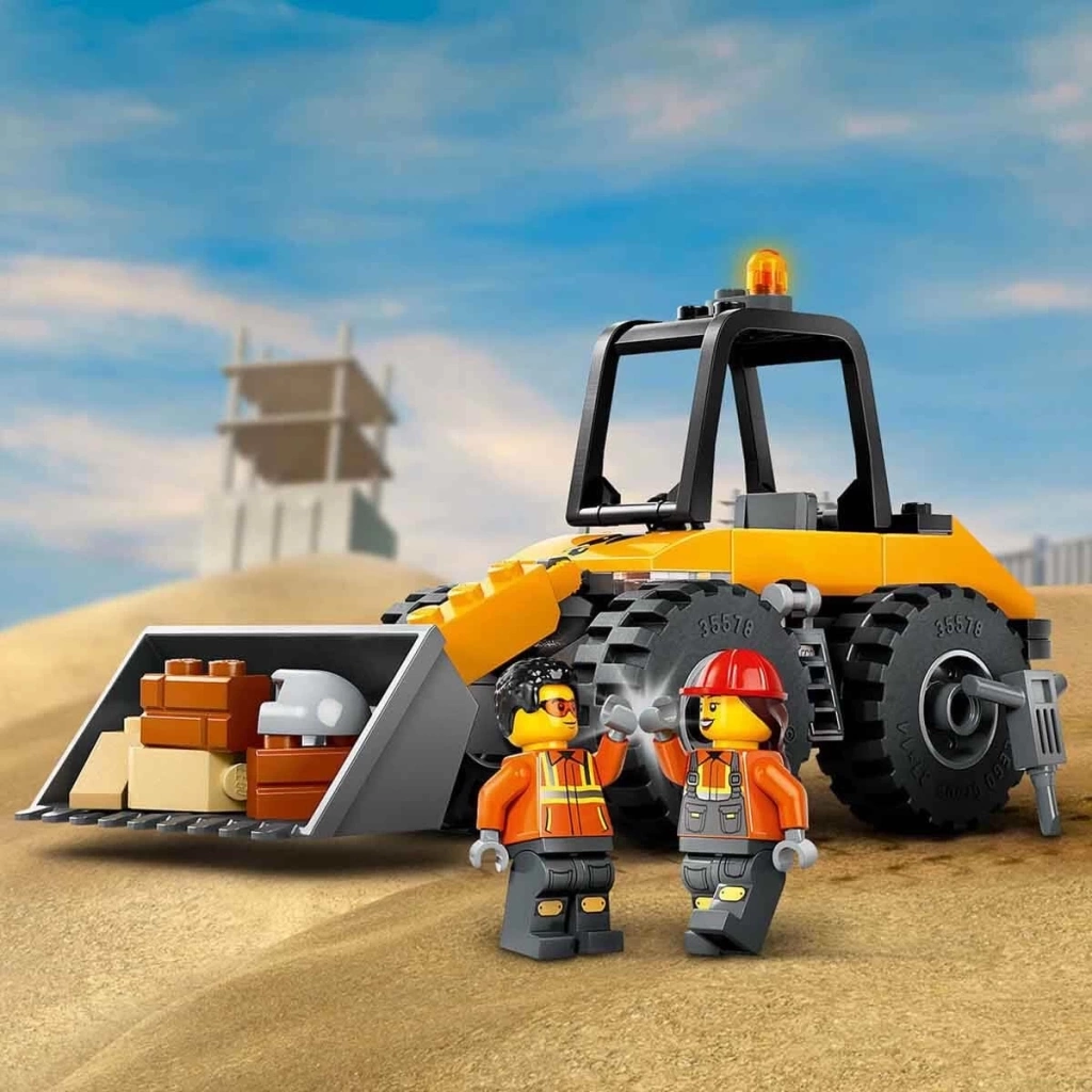 Nessiworld  LEGO Sarı Tekerlekli İnşaat Yükleyicisi 60450