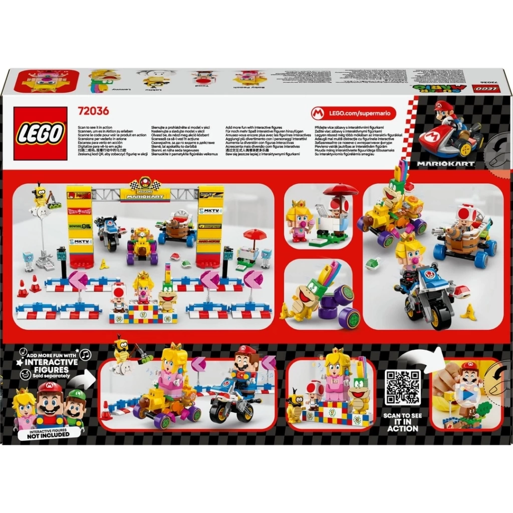 Nessiworld LEGO Super Mario: Mario Kart Baby Peach ve Grand Prix Seti Yarış Oyuncağı 72036