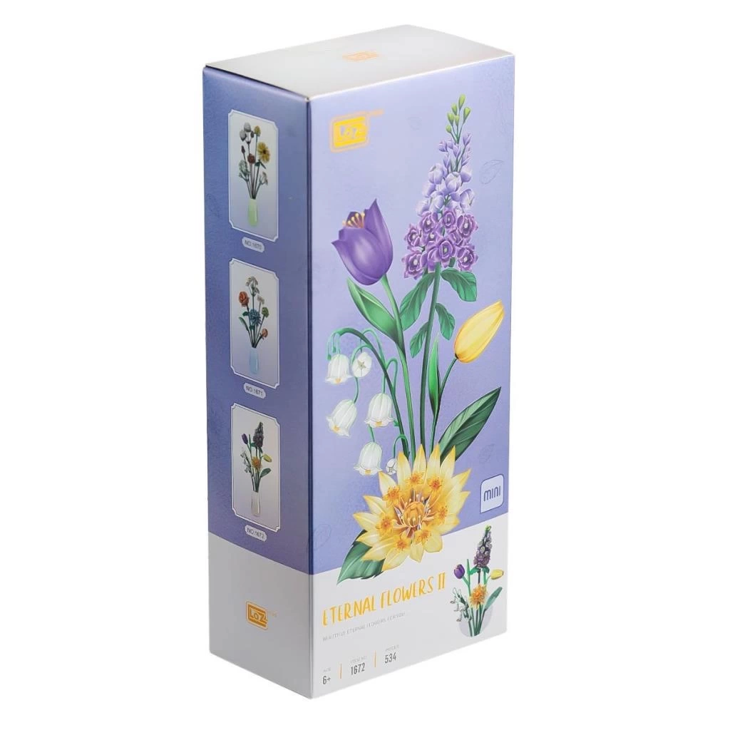 Nessiworld LZ1672 LOZ Çiçek Blok Seti 534 Parça-Vagon life