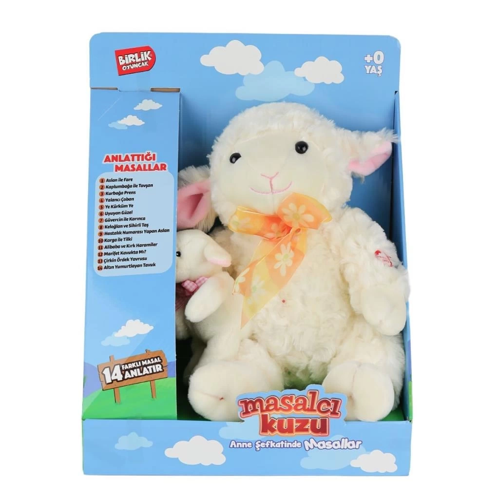 Nessiworld M-1117526-12 Türkçe Yavrulu Masal Anlatan Kuzu -Birliktoys