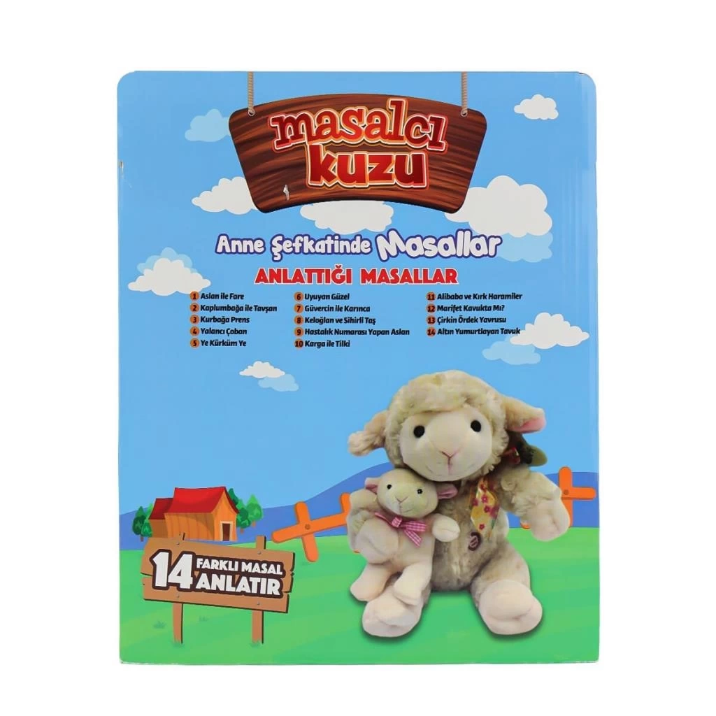 Nessiworld M-1117526-12 Türkçe Yavrulu Masal Anlatan Kuzu -Birliktoys