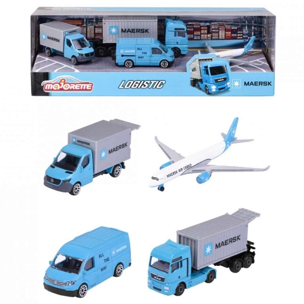 Nessiworld Majorette Maersk Temalı Lojistik 4lü Koleksiyon Paketi