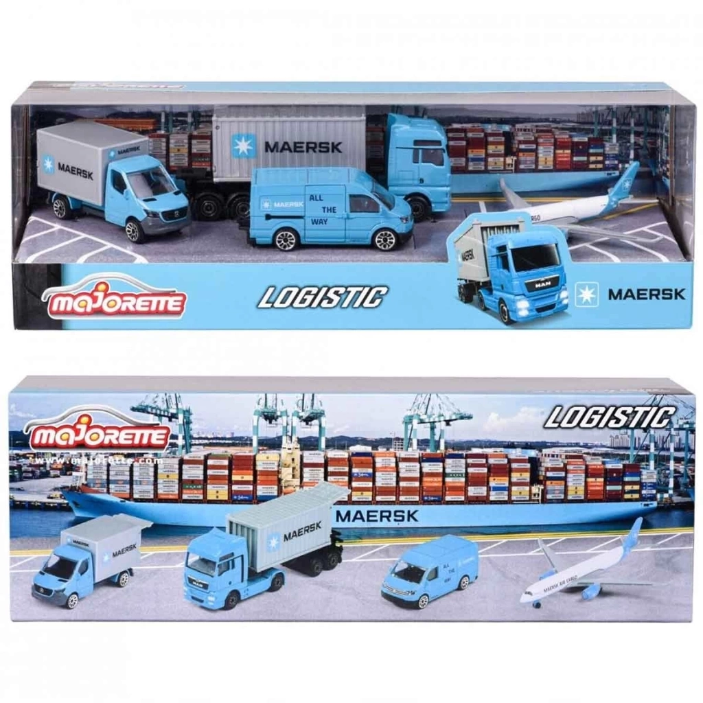 Nessiworld Majorette Maersk Temalı Lojistik 4lü Koleksiyon Paketi
