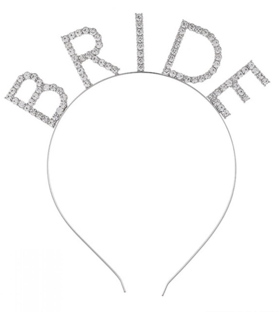 NessiWorld Mega Boy Kristal Taşlı Gümüş Bride Taç Gelin Tacı 20X21 cm