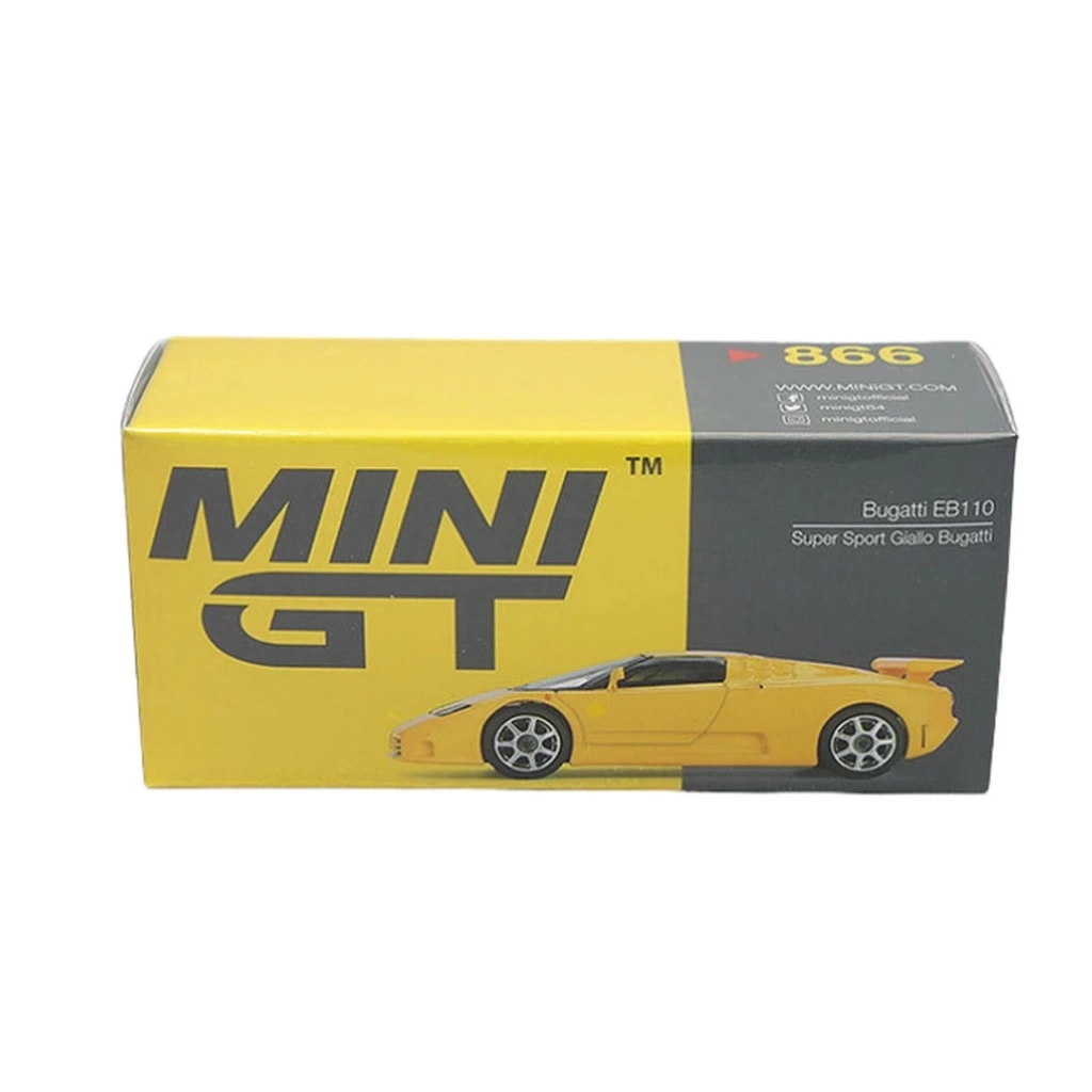Nessiworld Mini GT 1/64 Bugatti EB110 Super Sport Giallo Bugatti MGT00866