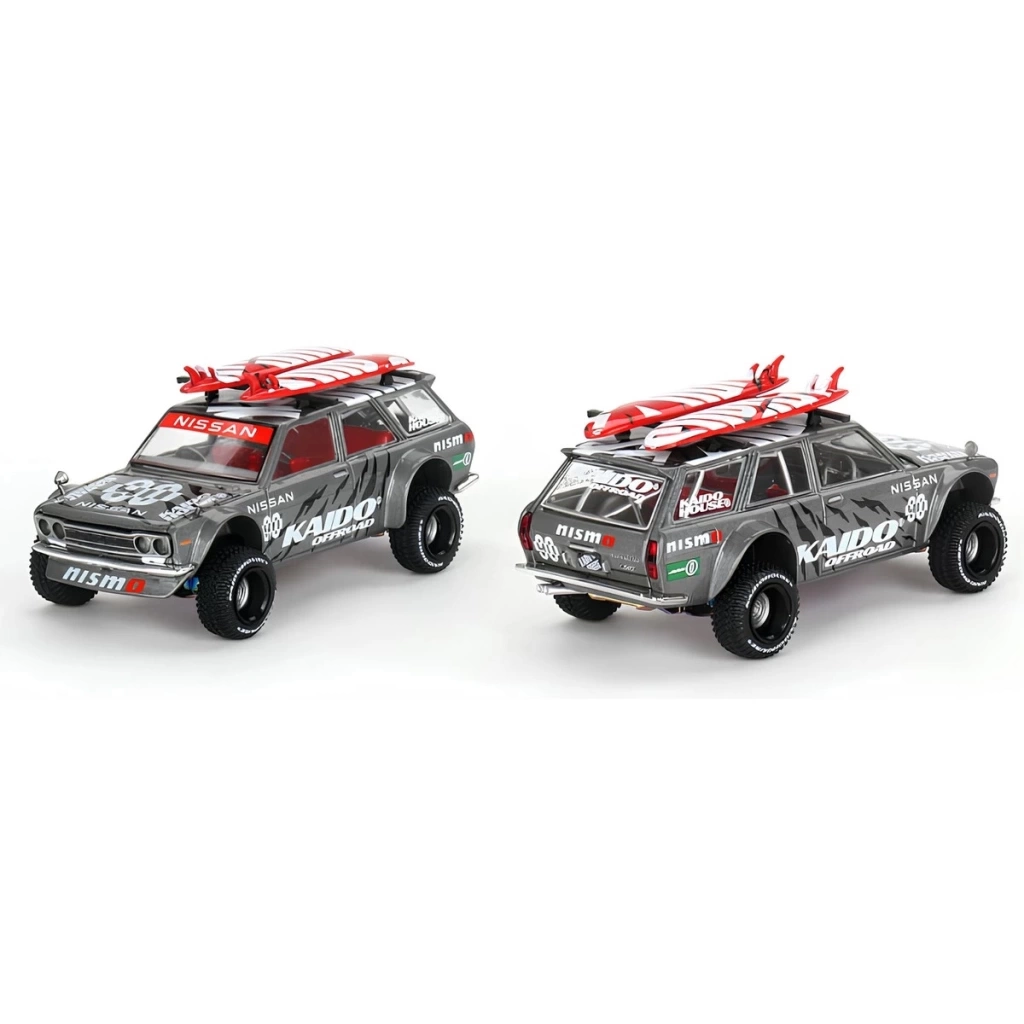 Nessiworld Mini GT 1/64 Datsun KAIDO 510 Wagon 4x4 Kaido Offroad V1