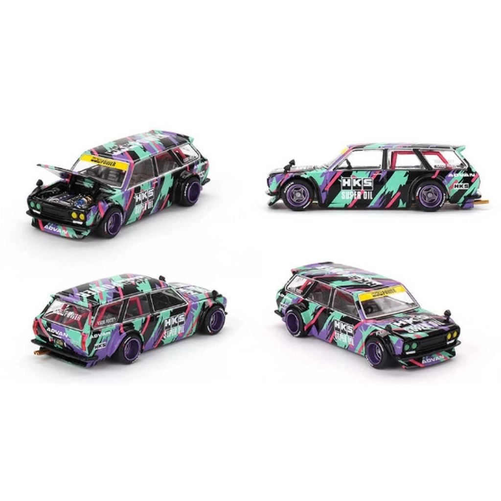 Nessiworld Mini GT 1/64 Datsun KAIDO 510 Wagon HKS V1