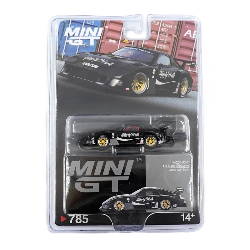 Nessiworld Mini GT 1/64 MAZDA RX-7 LB-Super Silhouette Liberty Walk Black Blister Paket