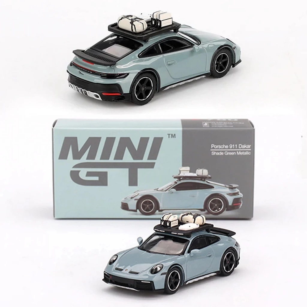 Nessiworld Mini GT 1/64 Porsche 911 Dakar Shade Green Metallic MGT00780