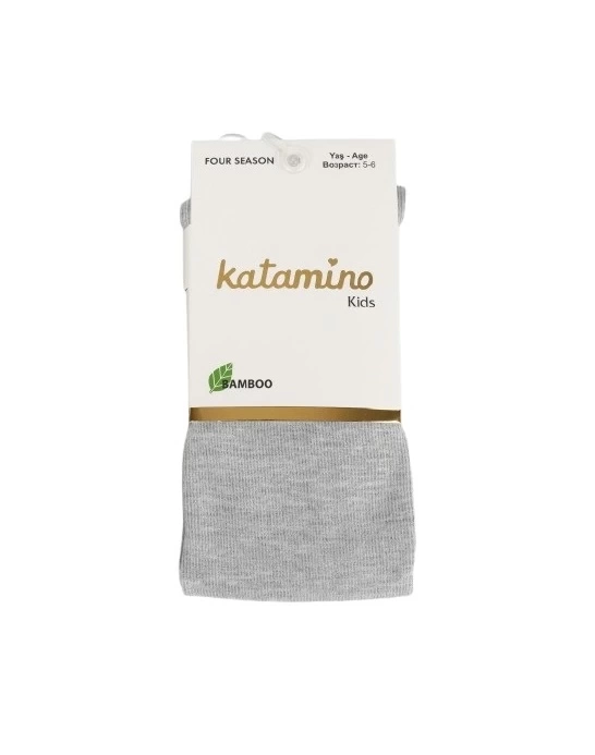 Nessiworld  Mirabel Kız Bambu Külotlu Çorap K30207 Gri