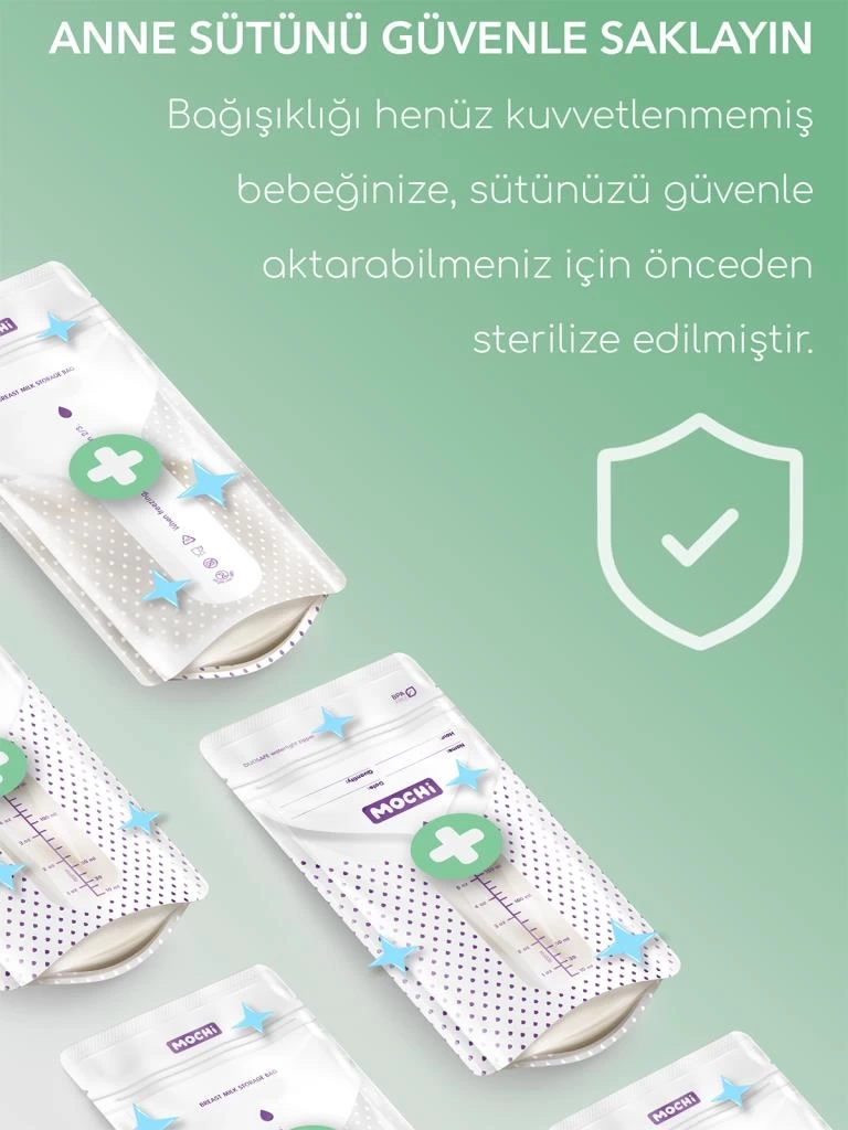 Nessiworld Mochi Anne Sütü Saklama Poşeti 120 Adet