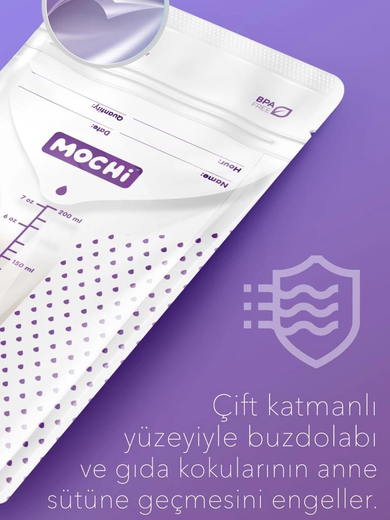 Nessiworld Mochi Anne Sütü Saklama Poşeti 120 Adet