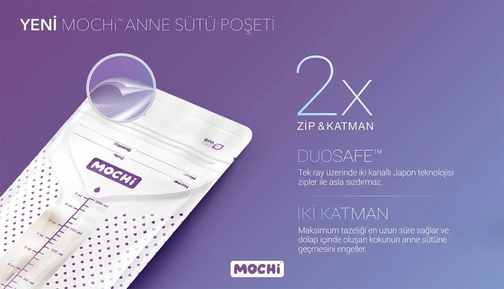 Nessiworld Mochi Anne Sütü Saklama Poşeti 120 Adet