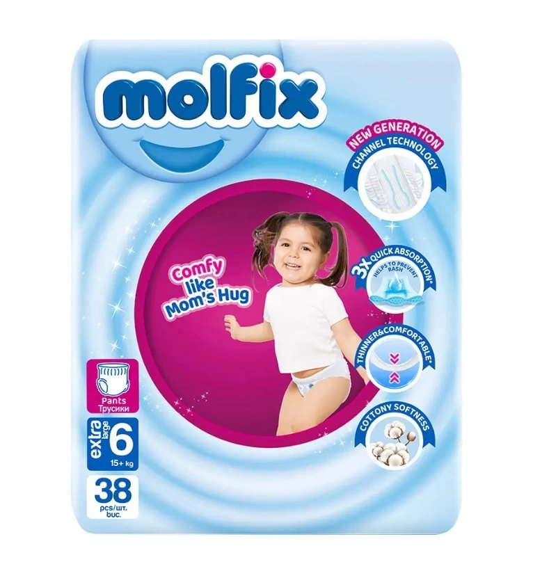 Nessiworld Molfix Külot Bez Jumbo Paket 6 Beden 15+ Kg 38 Adet