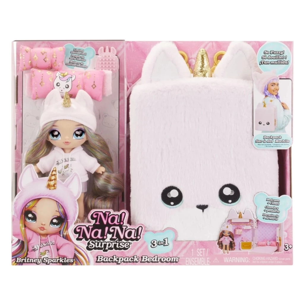 Nessiworld Na! Na! Na! Surprise 3ü1 Arada Büyük Sırt Çantalı Set - Britney Sparkles