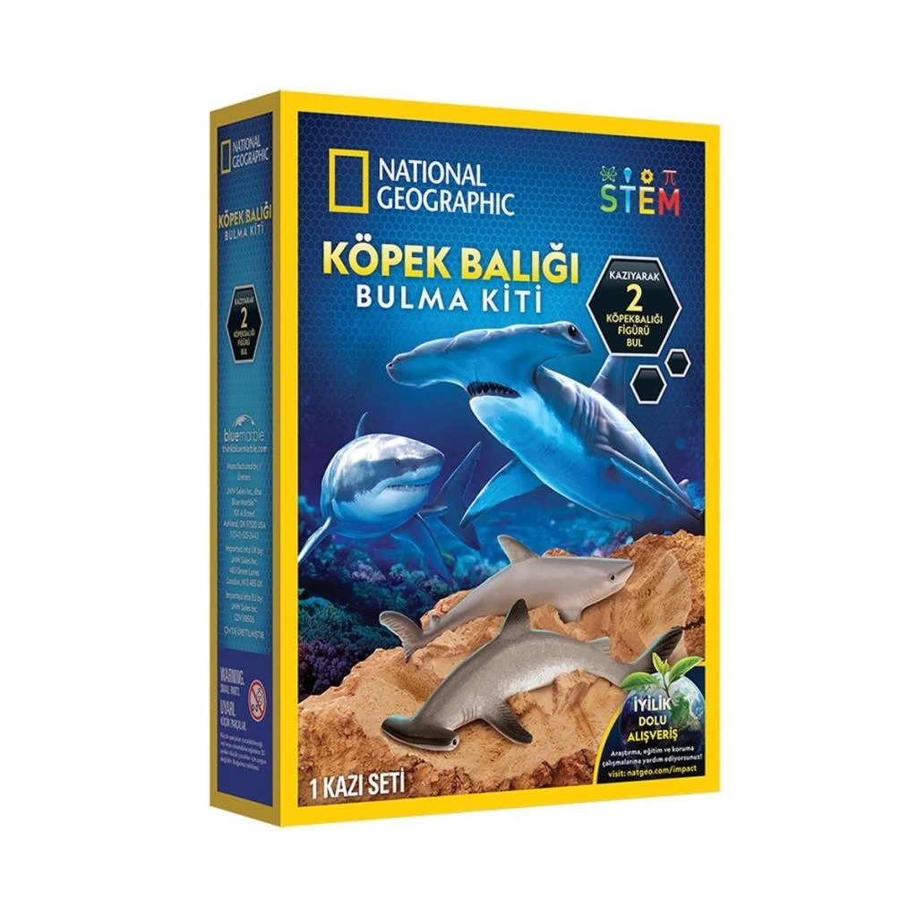 Nessiworld NAT07002 National Geographic Köpek Balığı Bulma Kiti - TRHAMSHDIG +6 yaş