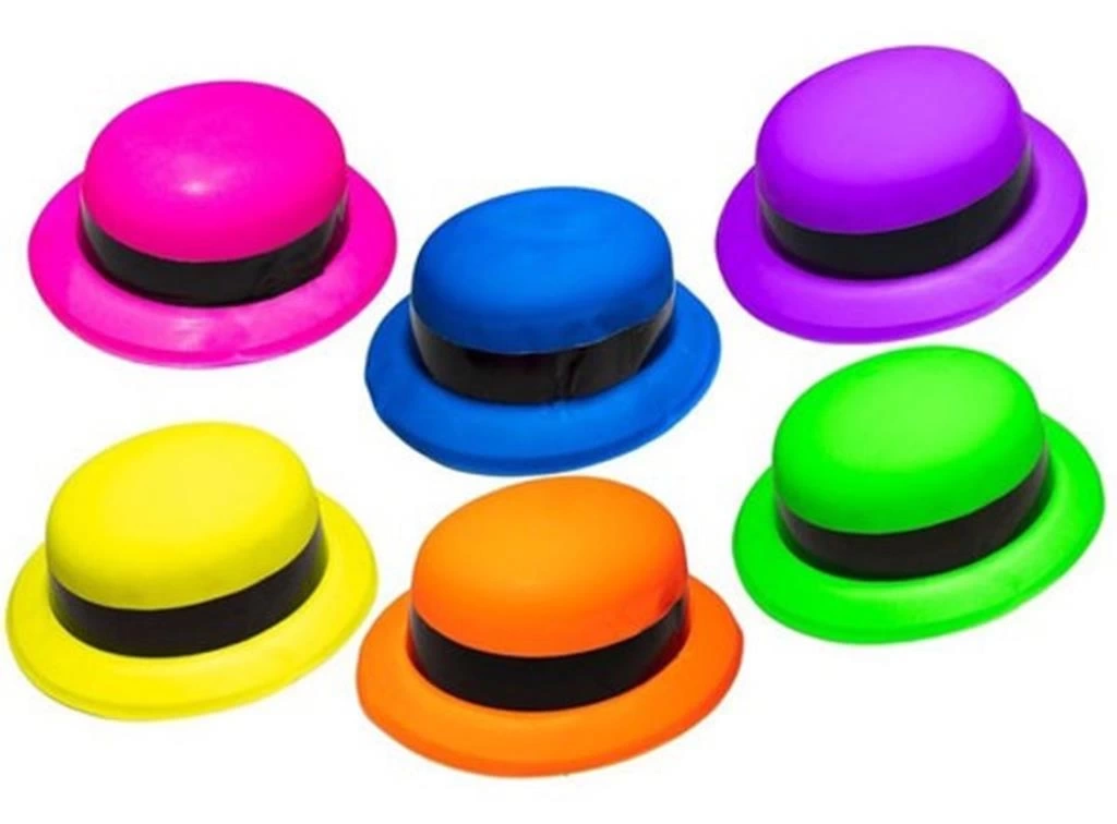 Nessiworld Neon Partisi Pembe Renk Melon Plastik Parti Şapkası