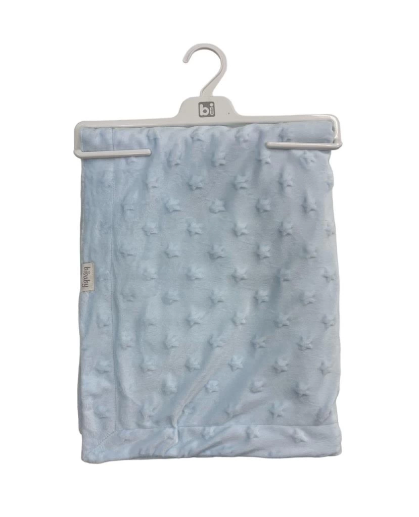 Nessiworld Nessiworld Bibaby Embossed Star 90x108 Battaniye 64728 Blue