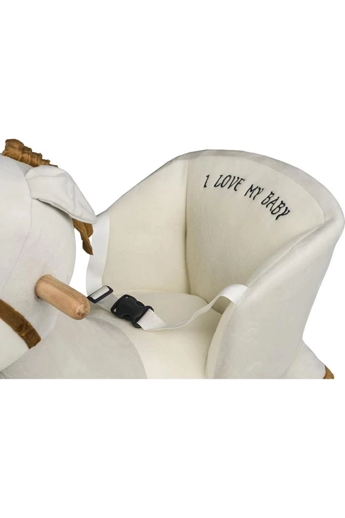 Nessiworld Nessiworld Safeline Bebe Peluş Ahşap Sallanır Oyuncak At