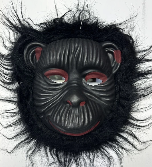 Nessiworld   Orangutan Maskesi - Maymun Maskesi - Goril Maskesi Yetişkin Çocuk Uyumlu Siyah Renk Model 4