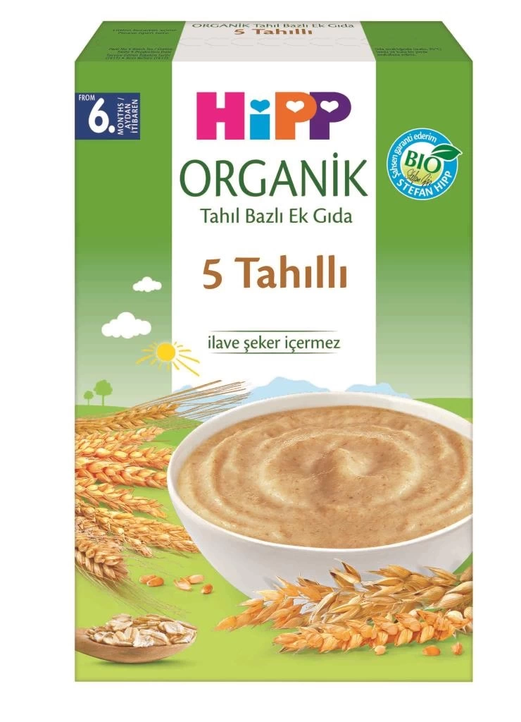 Nessiworld  p Organik 5 Tahıllı Tahıl Bazlı Kaşık Maması 200 Gr