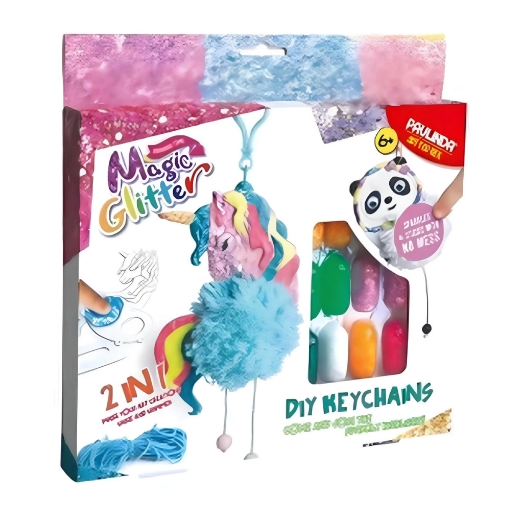 Nessiworld Paulinda Magic Glitter 2n1 DIY Keychains Hobi Set S00095608