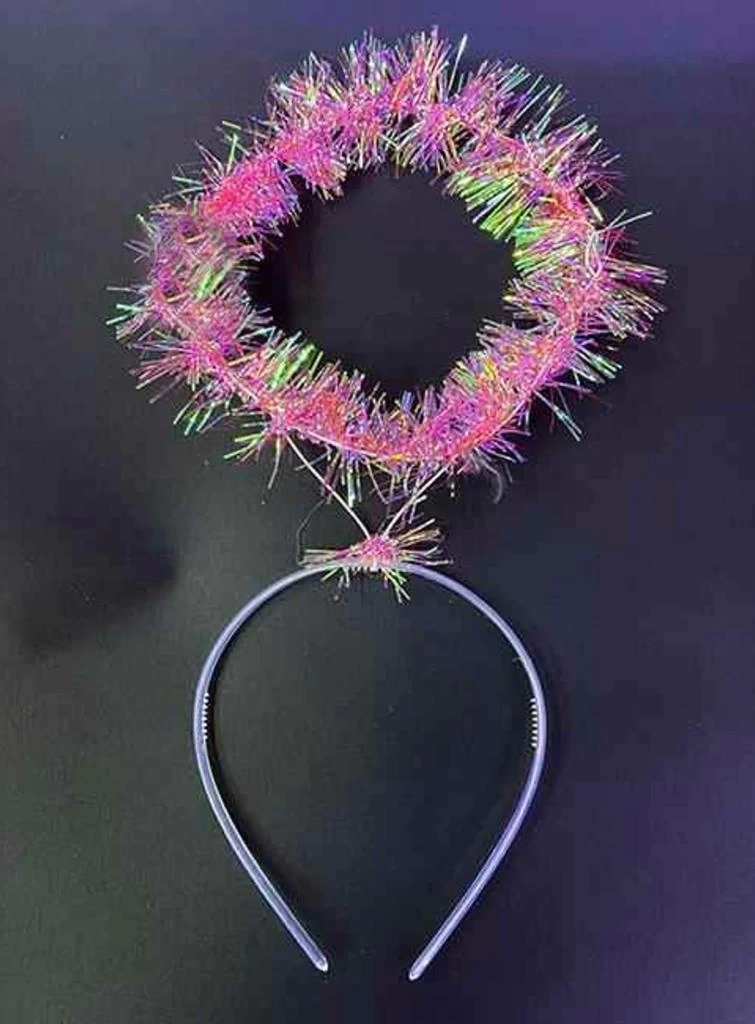 Nessiworld Pembe Metalize Melek Hare Taç Çocuk Yetişkin Uyumlu