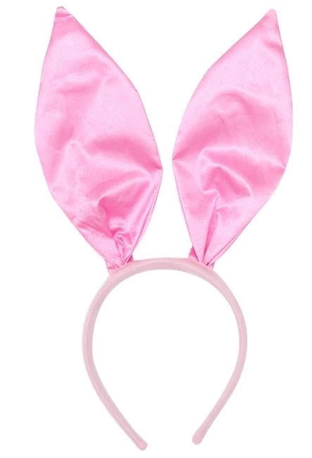 Nessiworld   Pembe Renk Saten Kaplama Şekil Verilebilir Tavşan Kulak Taç 35x11 cm