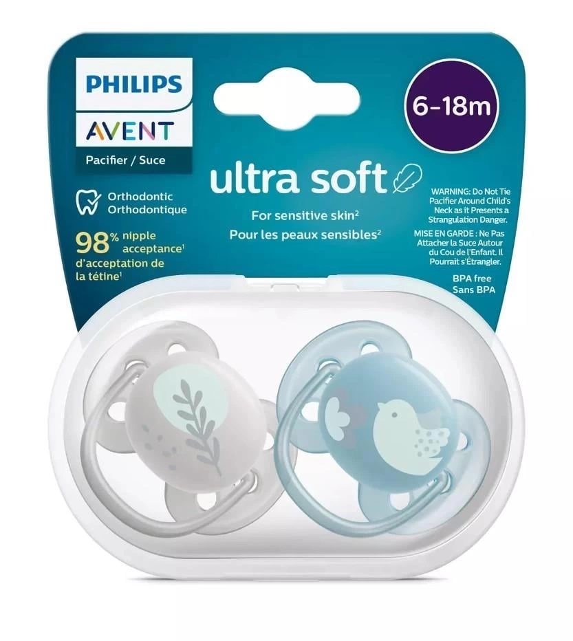 Nessiworld  Philips Avent Ultra Yumuşak Emzik 6-18 Ay Erkek