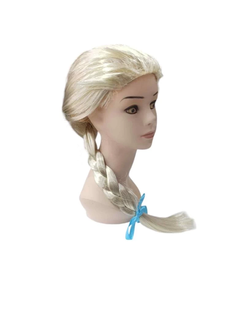 Nessiworld Platin Altın Dore Renk Karlar Ülkesi Elsa Frozen Peruğu Çocuk Boy