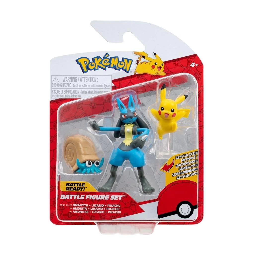 Nessiworld POK 95155-K Pokemon Battle 3lü Figür Seti