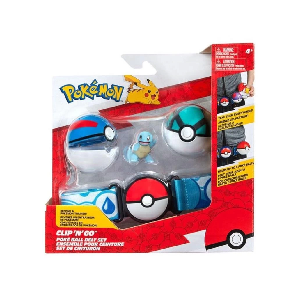 Nessiworld POK 95283-Q Pokemon Clip n Go Pokeball Kemer ve Figür Seti