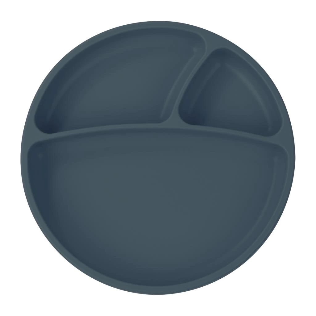 Nessiworld   Porsiyon Vakum Tabanlı Silikon Tabak Deep Blue