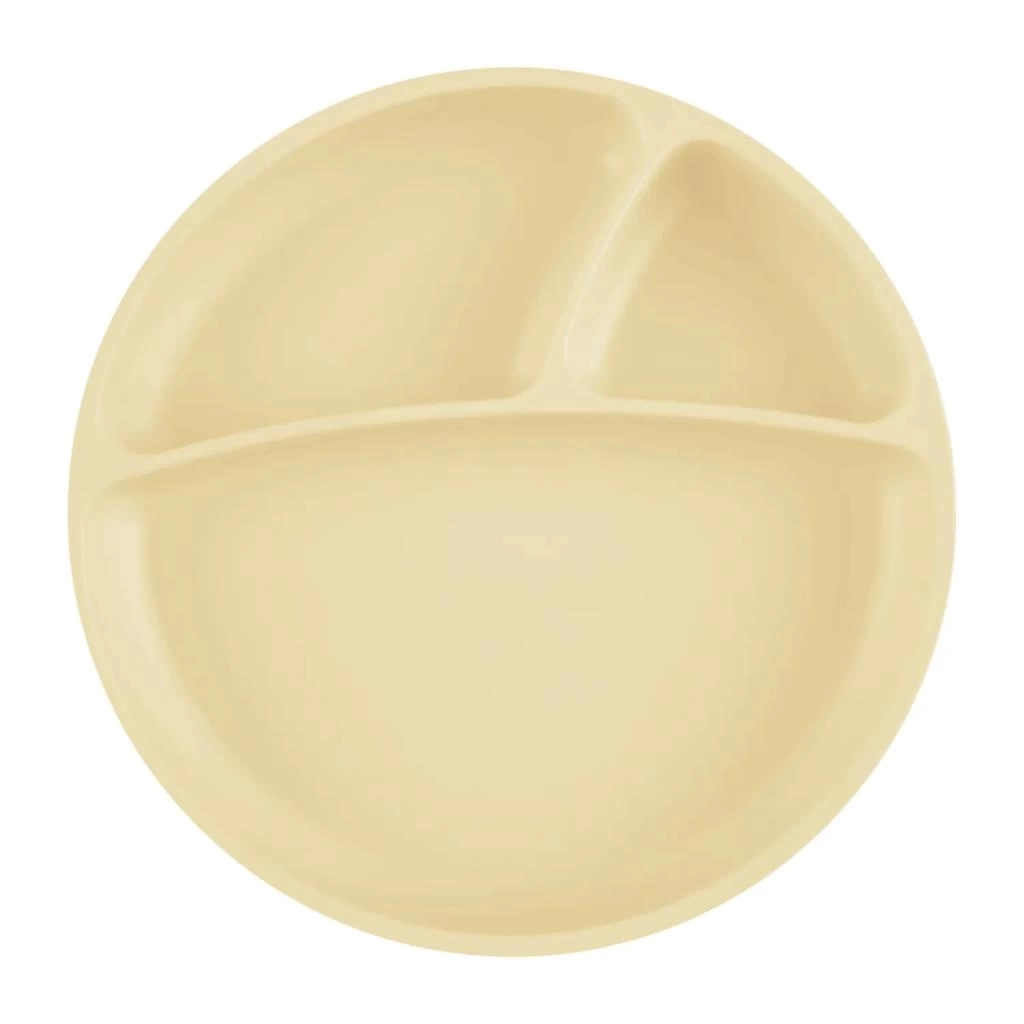 Nessiworld   Porsiyon Vakum Tabanlı Silikon Tabak Mellow Yellow