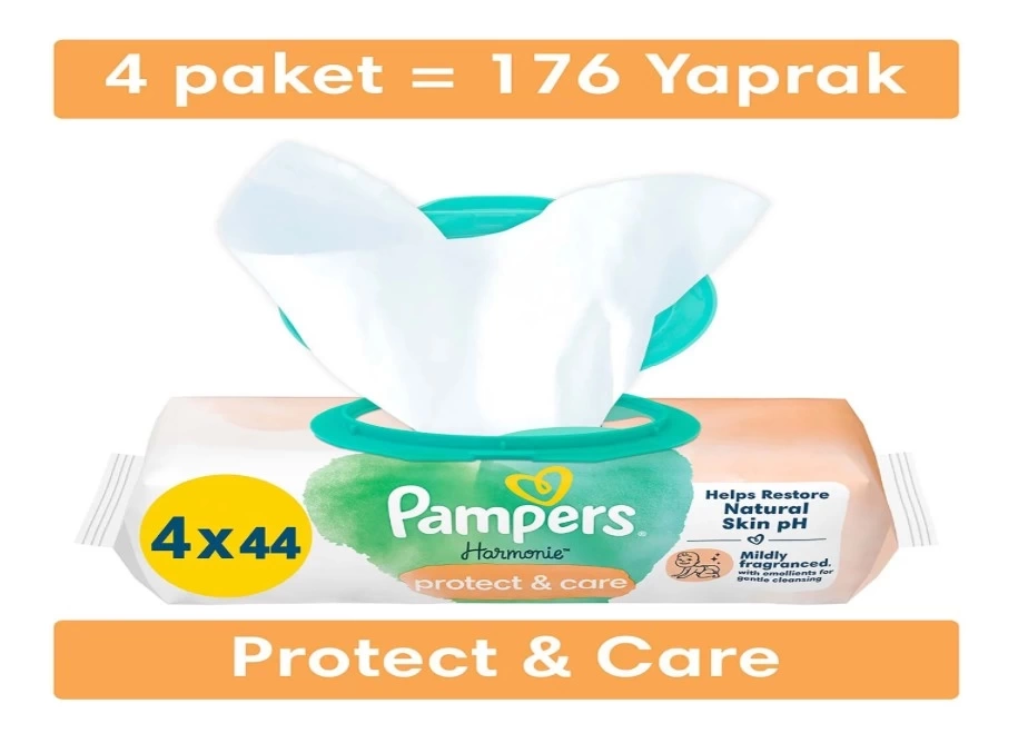 Nessiworld Prima Protect & Care Islak Havlu Mendil 4Lü 176 Yaprak