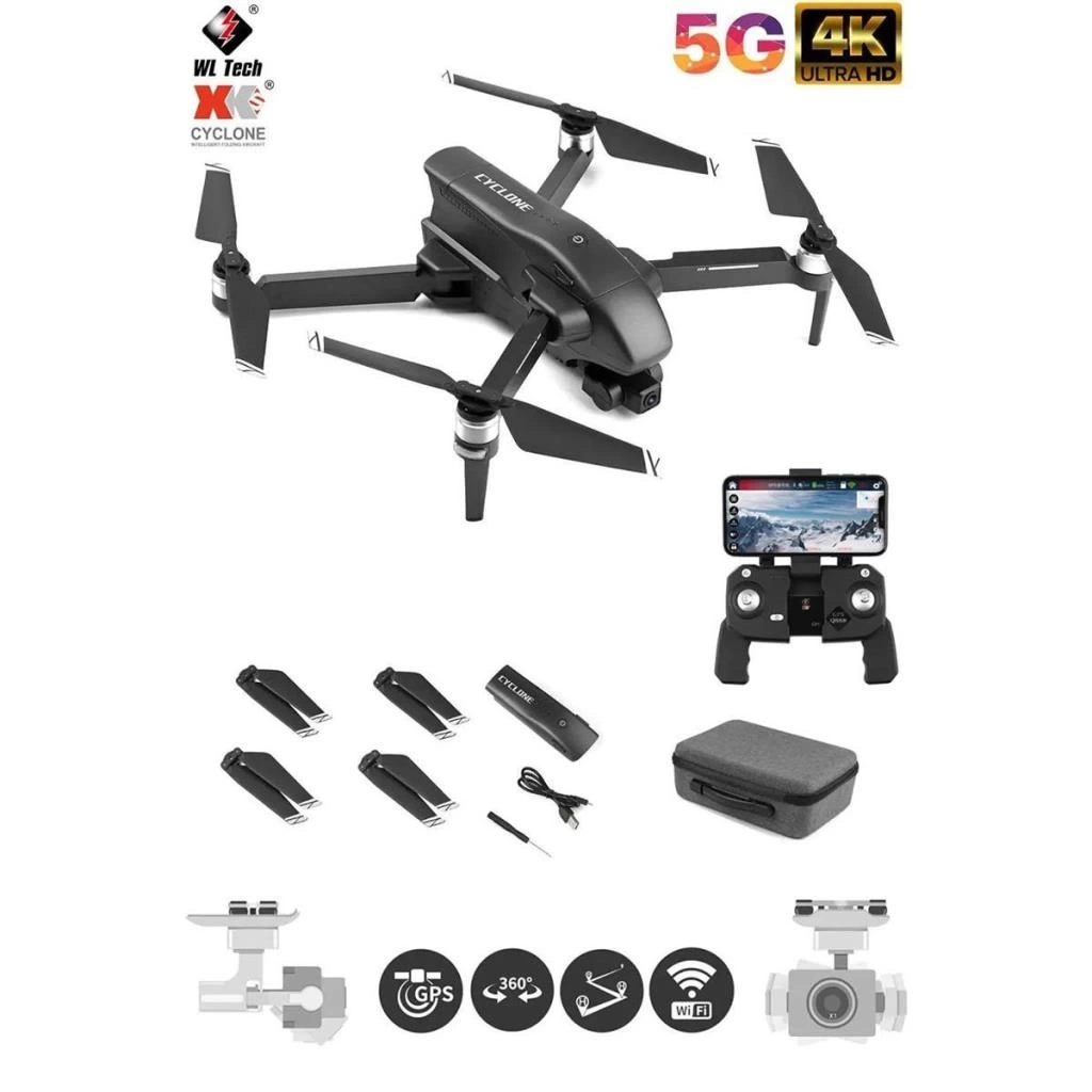 Nessiworld  Q868 Wltoys Drone 3 Km Menzil 4K  Full HD -Gepettoys