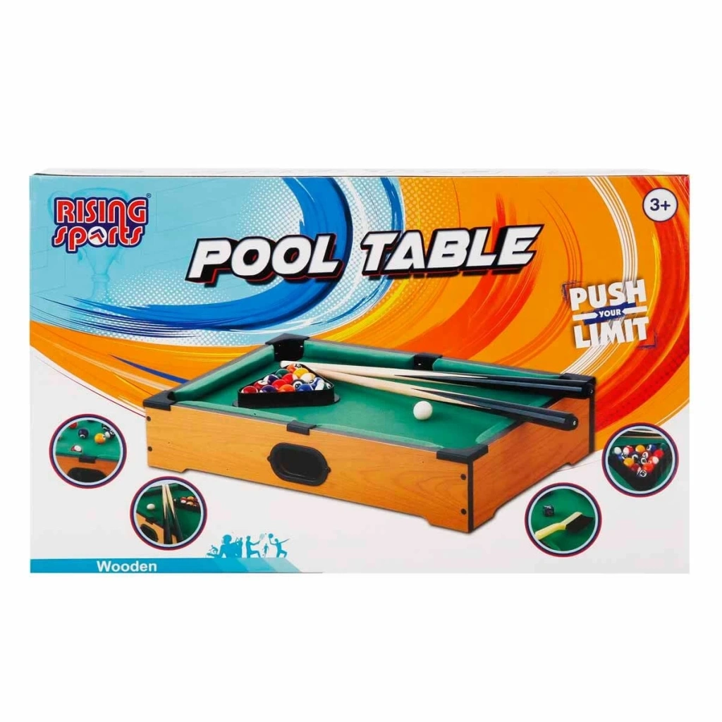 Nessiworld  Rising Sports Ahşap Masaüstü Bilardo