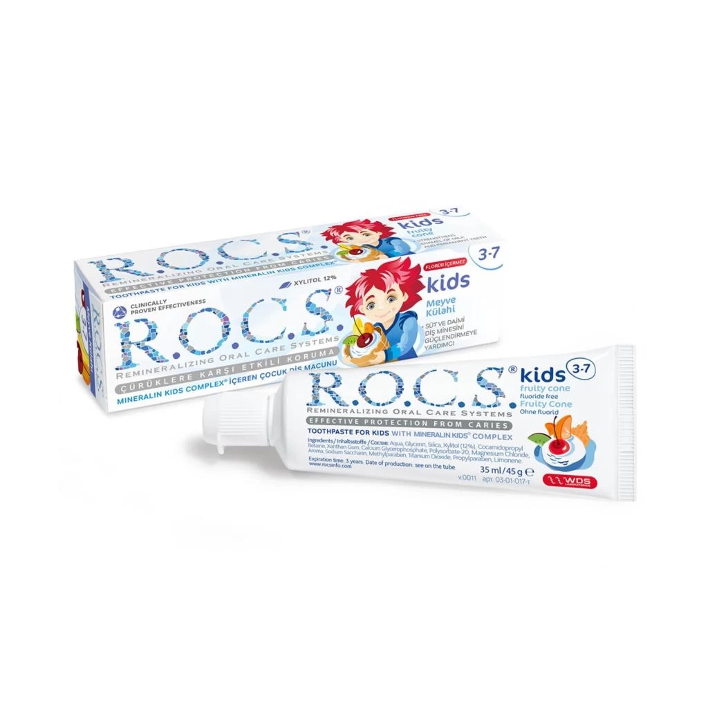 Nessiworld R.O.C.S.Kids Diş Macunu 3-7 Yaş 35 ml Meyve Külahı