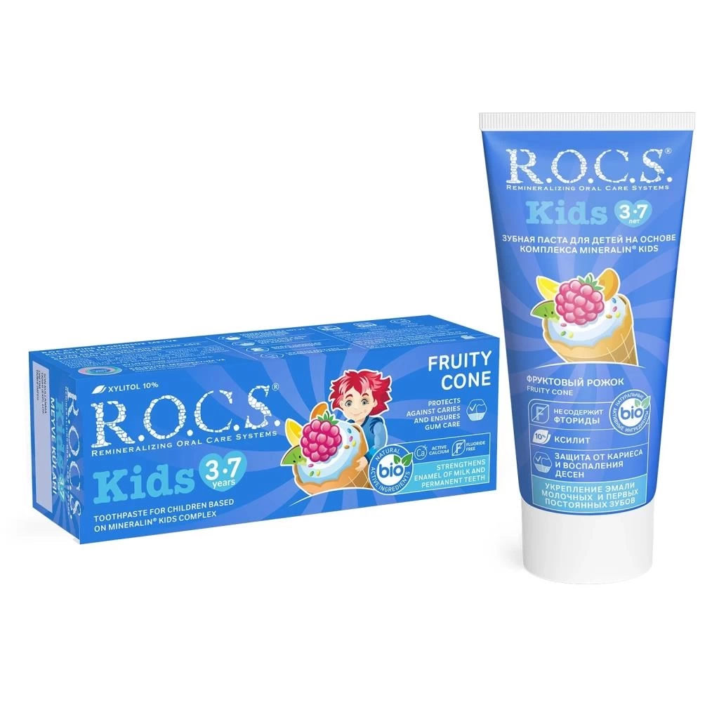 Nessiworld R.O.C.S.Kids Diş Macunu 3-7 Yaş 35 ml Meyve Külahı
