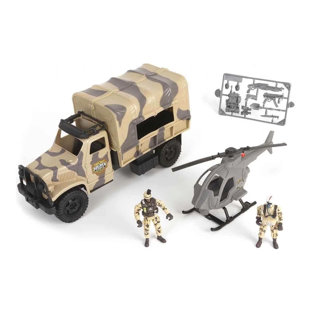 Nessiworld Sesli ve Işıklı Soldier Force Askeri Kamyon Oyun Seti