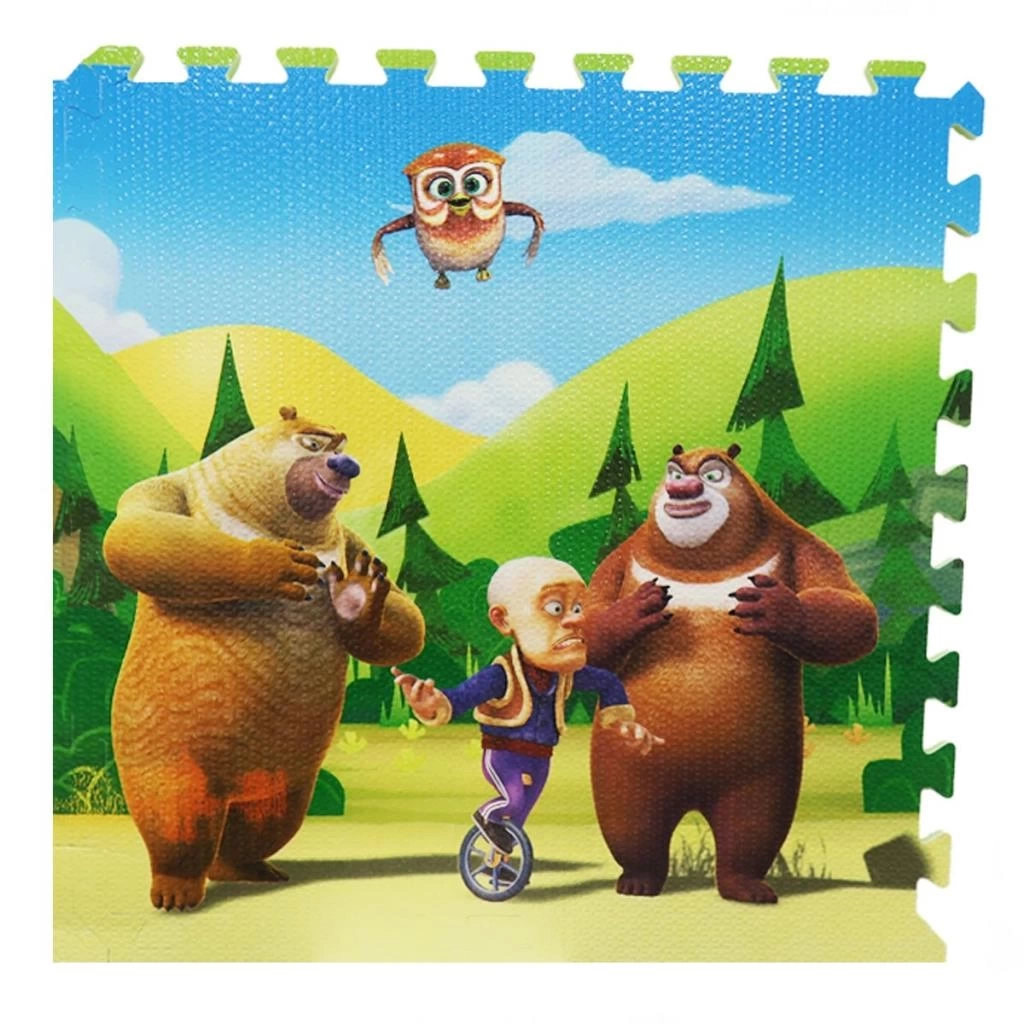 Nessiworld  Sevimli Ayıcıklar Eva Puzzle Yer Matı 120x120 Cm Oyun Matı 12 mm Kalınlık