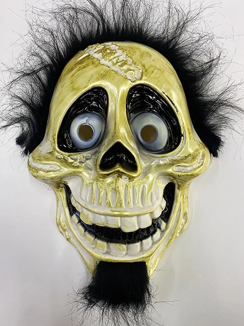 NessiWorld Siyah Peluş Saçlı Coco Hector Rivera Maskesi 25x23 cm