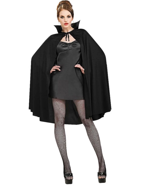 NessiWorld Siyah Renk Yakalı Halloween Pelerini 90 cm