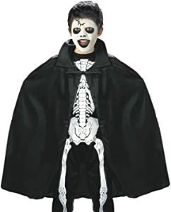 NessiWorld Siyah Renk Yakalı Halloween Pelerini 90 cm