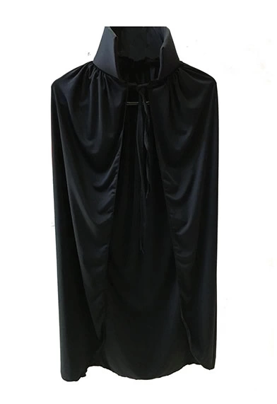 NessiWorld Sİyah Yakalı Pelerin - Vampir Pelerin - Dracula Pelerin 90 cm
