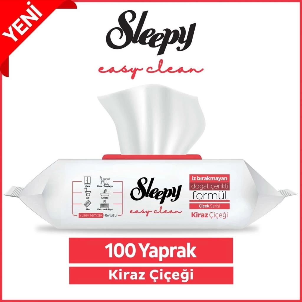 Nessiworld Sleepy Yüzey Temizlik Havlusu 100 Adet Kiraz