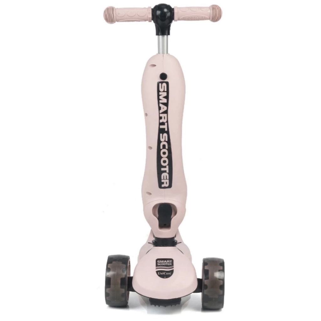 Nessiworld Smart Oturaklı 3 Tekerlekli Işıklı Scooter Bebe Somon