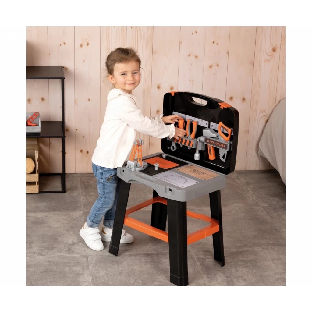 Nessiworld Smoby Black & Decker OBY B+D Bricolo Akıllı Çalışma Tezgahı